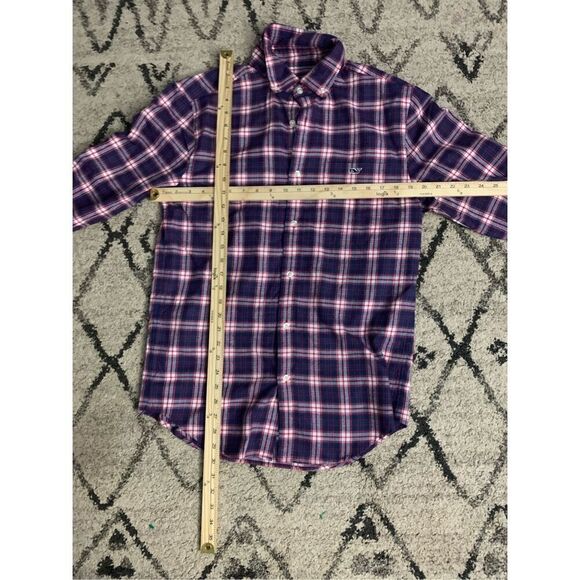 GREAT CONDITION Vineyard Vines Men Plaid Performance Flannel Classic Fit Tucker - Picture 7 of 7